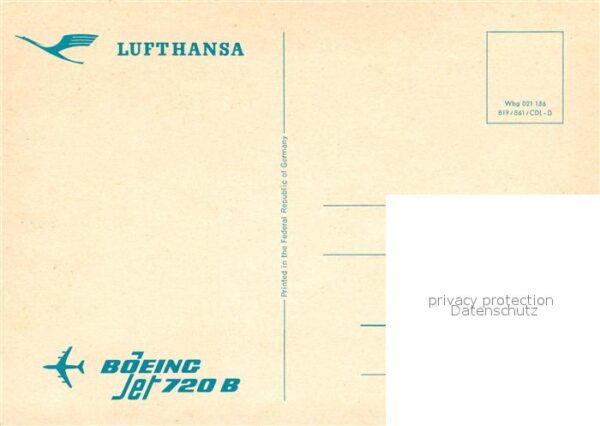 Lufthansa Boeing Jet 720 B – Bild 2