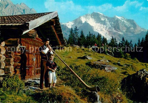 Alphorn Alphornbläser Sennenbb Wengen Jungfrau