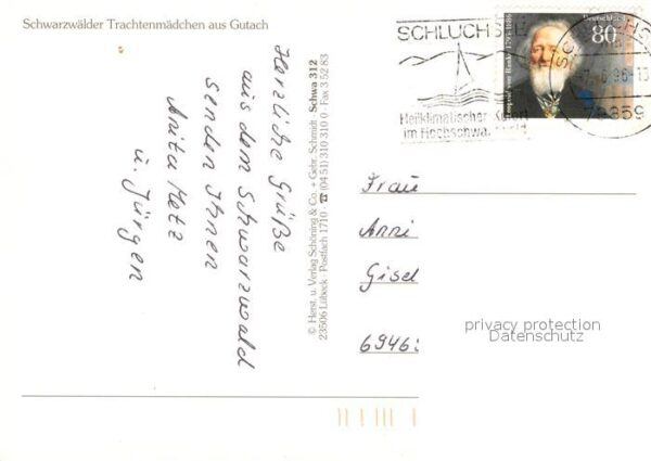 Trachten Schwarzwald Gutach Bollenhut – Bild 2