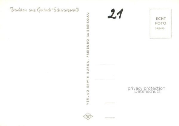 Trachten Schwarzwald Gutach Bollenhut – Bild 2