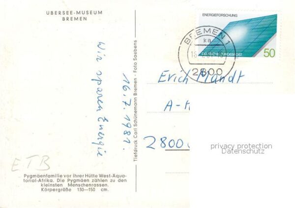 Typen Afrika Übersee-Museum Bremen Pygmäenfamilie Hü – Bild 2