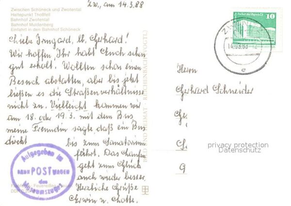 Lokomotive Schöneck Zwotental Thossfell Muldenberg – Bild 2