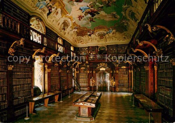Bibliothek Library Benediktinerstift Melk Donau