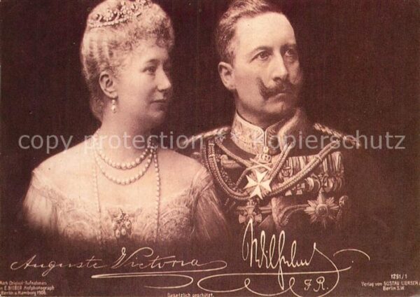 Wilhelm II Kaiserin Auguste Victoria