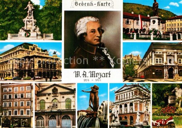 Mozart Wolfgang Amadeus Staatsoper Wien Festspielhaus Salzburg