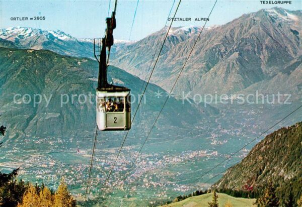 Seilbahn Hafling Meran Funivia Ivignia