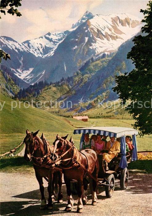 Pferdekutschen Stellwagen Trettachspitze