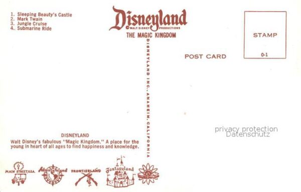 Disneyland California Sleeping Beauty's Castle Mark Twain Jun – Bild 2