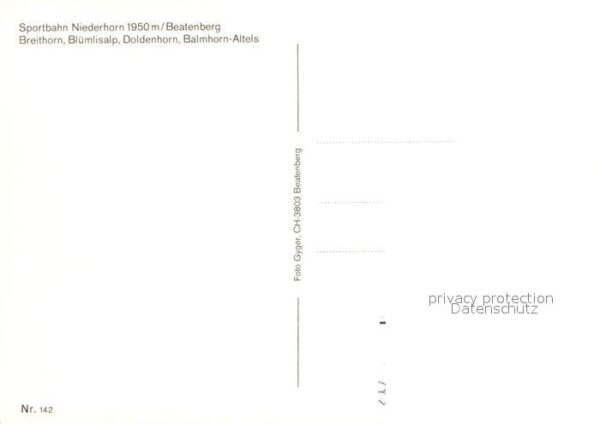 Sessellift Niederhorn Beatenberg Breithorn Blümlis – Bild 2