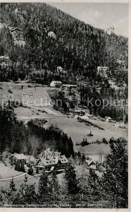 Semmering Niederoesterreich Sanatorium vorm Vecsey