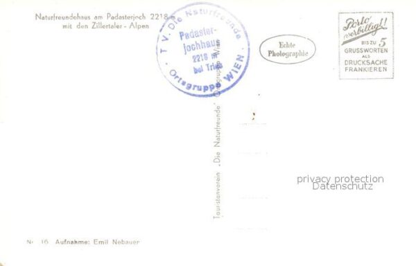 Padasterjoch Naturfreundehaus mit Zillertaler Alpen – Bild 2