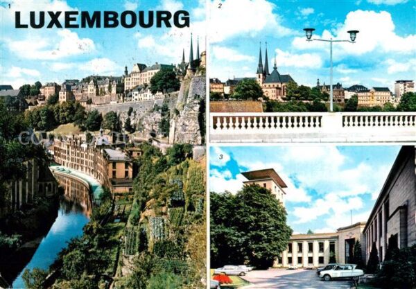 LUXEMBOURG  Luxemburg Alzette pittoresque Pont Adolphe et Cat