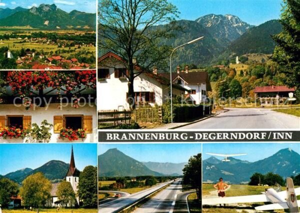 Degerndorf Inn Panorama Kirche Dorfstrasse Segelflugpl
