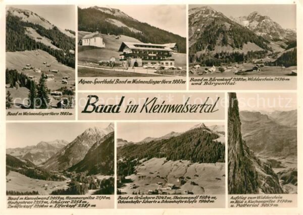 Baad Mittelberg Kleinwalsertal Walmendinger Horn Alpen Sporthotel Bäre