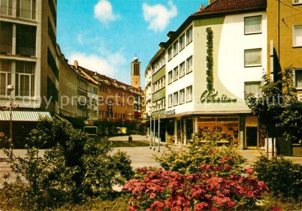 Solingen Hauptstrasse und Stadtkirche