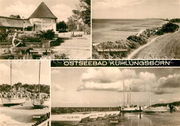 Kuehlungsborn Ostseebad Konzertgarten Ost Weg nach Heiligendamm