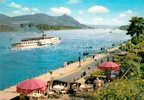 Bad Godesberg Rhein mit Siebengebirge