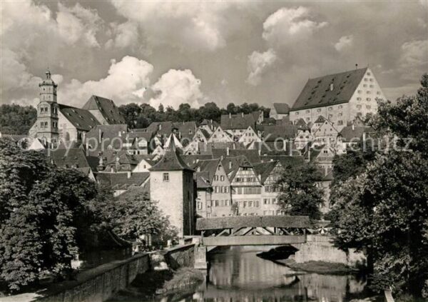 Schwaebisch Hall Blick von der Mauerstrasse zur Michaels