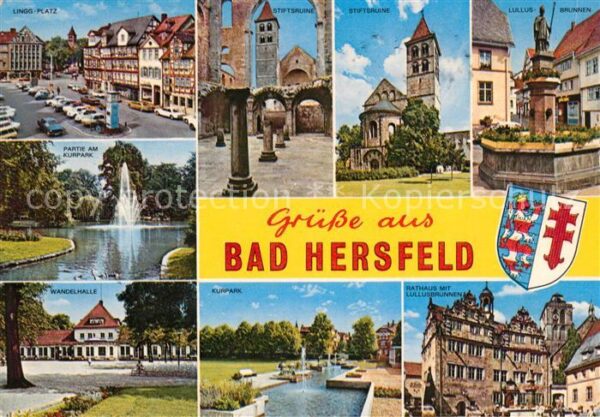 Bad Hersfeld Lingg Platz Stiftsruine Lullus Brunnen