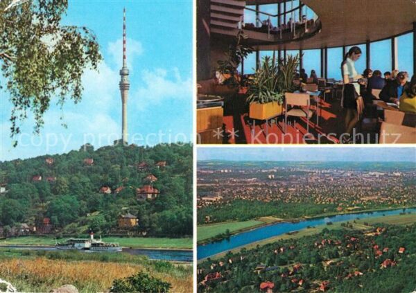 Dresden Fernsehturm Innenansicht Panorama