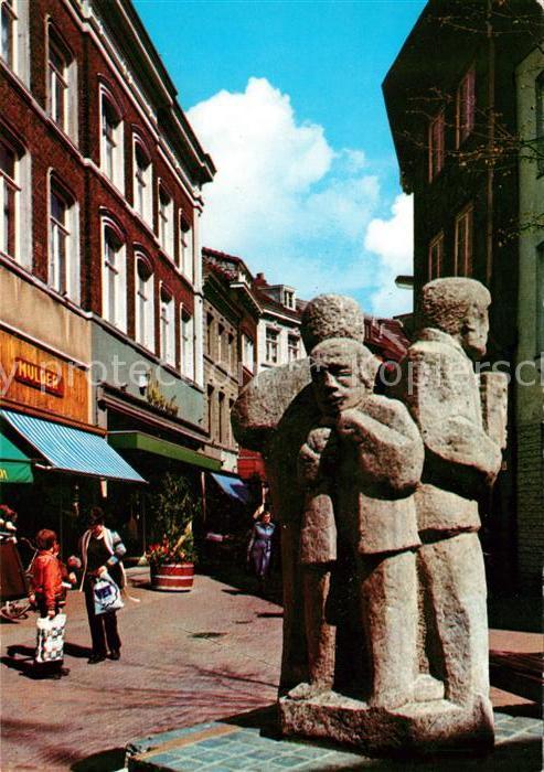 Sittard Netherlands Limbrichterstraat met de drie Laammaeke