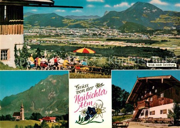 Piding Neubichleralm am Högl Panorama Kirche