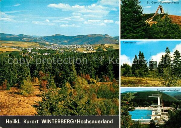 Winterberg Hochsauerland Panorama St Georg Sprungschanze Astentu
