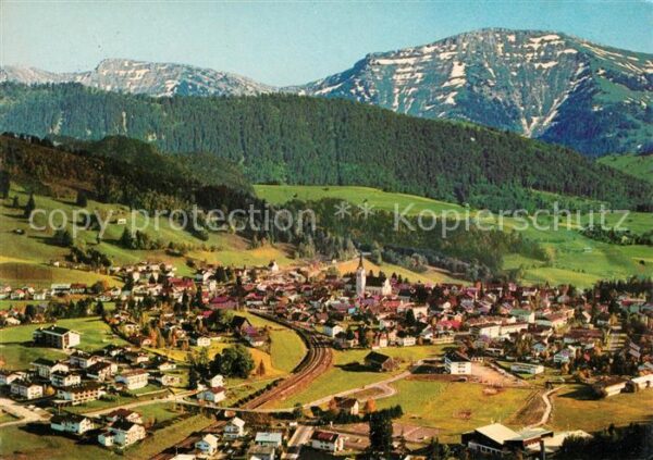 Oberstaufen Fliegeraufnahme mit Rindalphorn