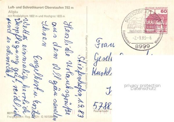 Oberstaufen Fliegeraufnahme mit Rindalphorn – Bild 2