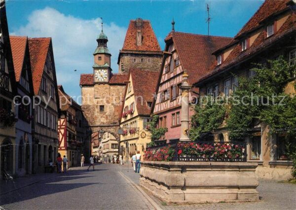 Rothenburg Tauber Röderbogen mit Markusturm