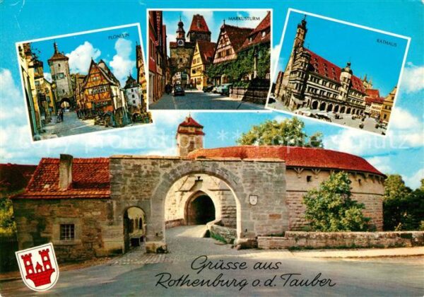 Rothenburg Tauber Plönlein Markusturm Rathaus