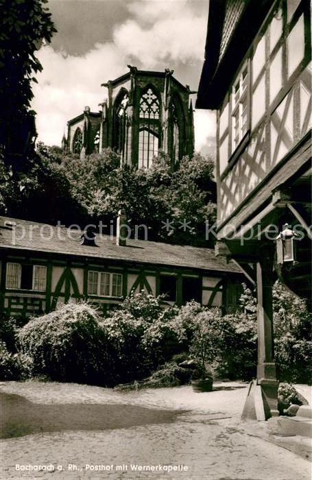 Bacharach Rhein Posthof mit Wernerkapelle