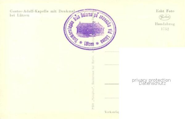 Luetzen Gustav Adolf Kapelle mit Denkmal – Bild 2