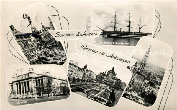 Antwerpen Anvers Braba Museum Italiaans Schoolschip Gare
