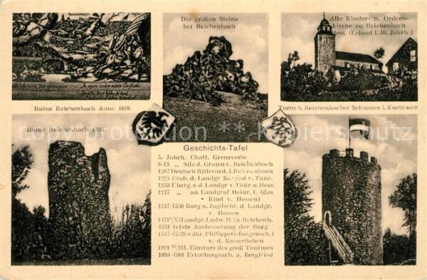 Reichenbach Odenwald Ruine Reichenbach Grosse Stene Alte Klo