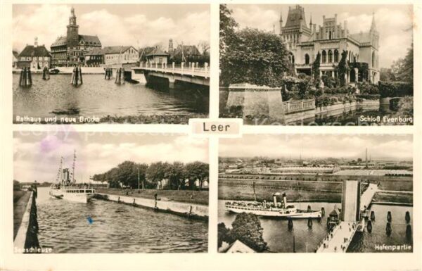 Leer Ostfriesland Rathaus Neue Brücke Schloss Evenburg Se