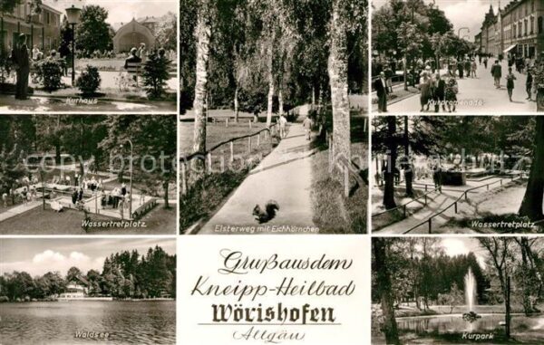 Bad Woerishofen Kurhaus Wassertretplatz Waldsee Elsterw