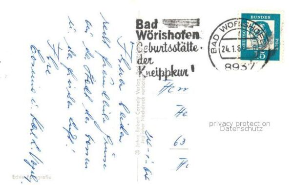 Bad Woerishofen Kurhaus Wassertretplatz Waldsee Elsterw – Bild 2