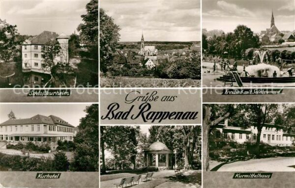 Bad Rappenau Schlosskurheim Freibad Solebrunnen Kurh