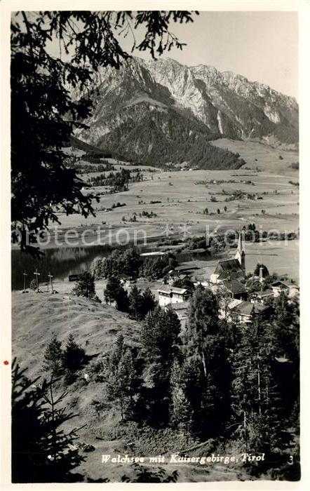 Walchsee Tirol mit Kaisergebirge