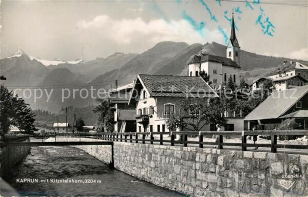 Kaprun mit Kirche und Kitzsteinhorn