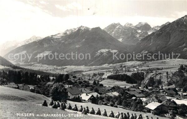 Mieders Tirol mit Kalkkögel Stubai