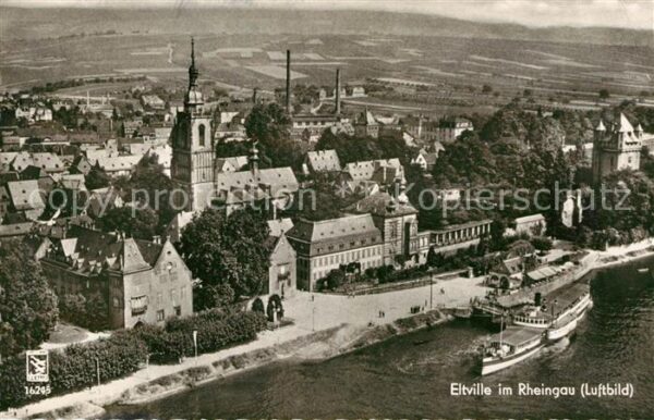 Eltville Rhein Fliegeraufnahme