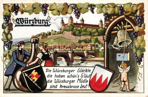 Wuerzburg Würzburger Glöckle und Mädele Schloss