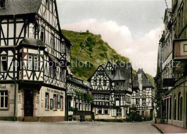 Bacharach Rhein Marktplatz Fachwerkhäuser