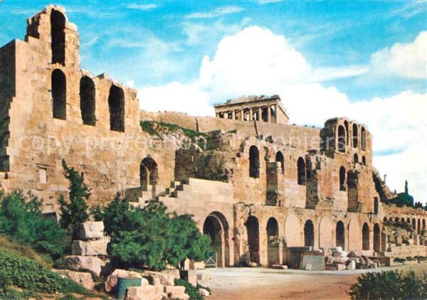 Athen Griechenland Akropolis Theater von Herodes Attices