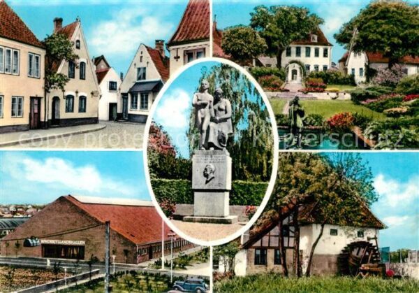 Aabenraa Apenrade Teilansichten Denkmal Mühle