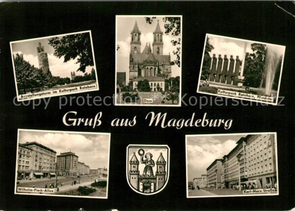 Magdeburg Kulturpark Rotehorn Aussichtsturm und P