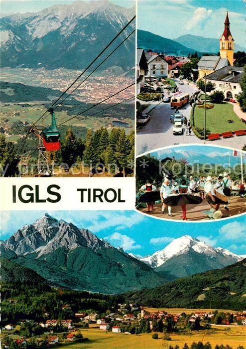 Igls Tirol Patscherkofelbahn Dorfplatz Volkstanz I