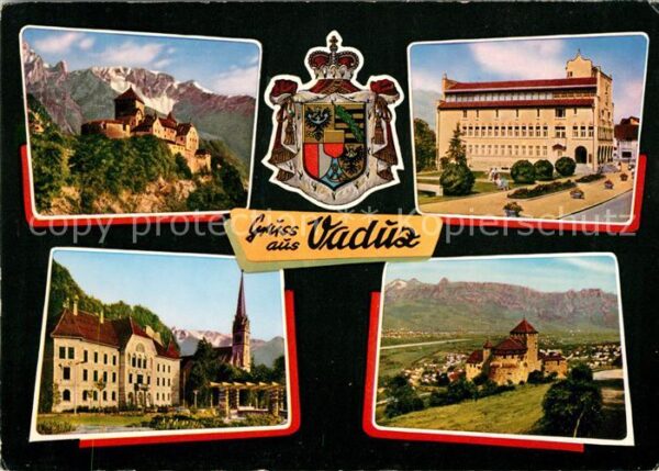Vaduz Schloss Parlament Kirche Burg